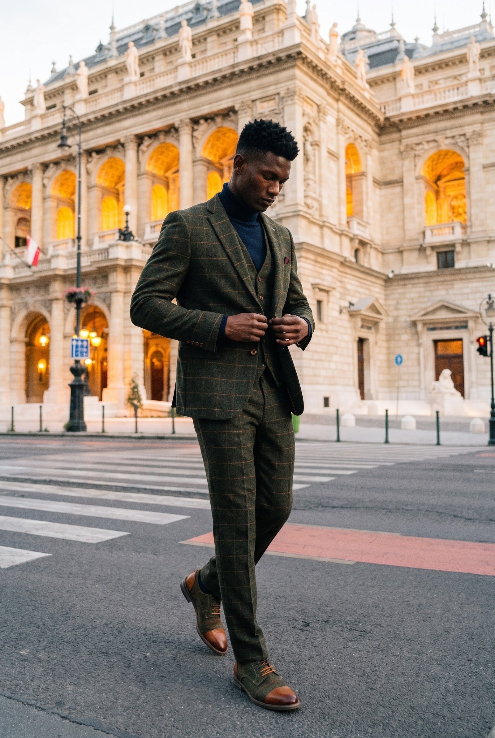 Look #497 styled with Moški mornarsko moder pulover z ovratnikom, pleten pulover z dolgimi rokavi in mehko mešanico viskoze
