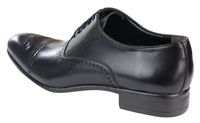 Moški klasični črni brogue čevlji