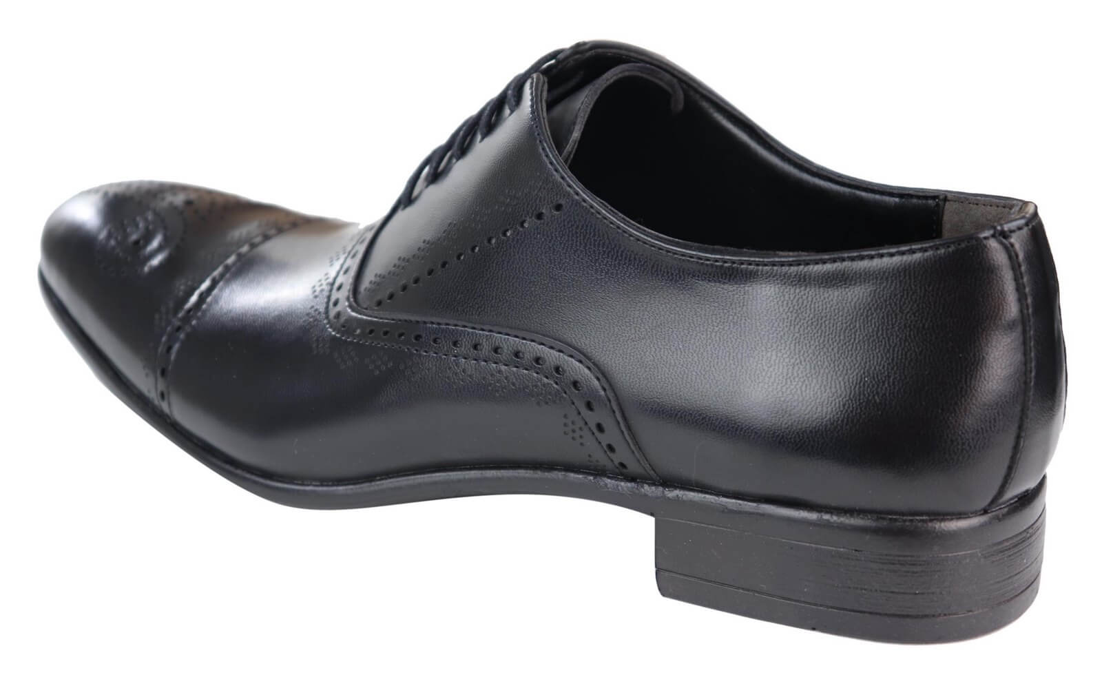 Moški klasični črni brogue čevlji