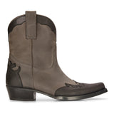 Moški visoki zahodnjaški škornji iz pravega usnja, črni, jahalni, plesni, lovski, kavbojski, vintage, s koničasto konico