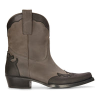 Moški visoki zahodnjaški škornji iz pravega usnja, črni, jahalni, plesni, lovski, kavbojski, vintage, s koničasto konico