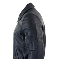 Moška usnjena pilotska jakna Harrington Navy Bomber Classic