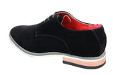 Moški semiš elegantni casual oxford čevlji Fiorello 601 z vezalkami, rjavi, črni, modri