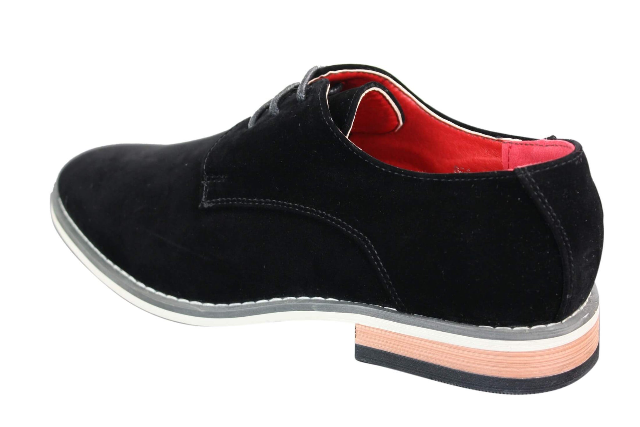 Moški semiš elegantni casual oxford čevlji Fiorello 601 z vezalkami, rjavi, črni, modri