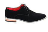 Moški semiš elegantni casual oxford čevlji Fiorello 601 z vezalkami, rjavi, črni, modri