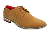 Moški semiš elegantni casual oxford čevlji Fiorello 601 z vezalkami, rjavi, črni, modri