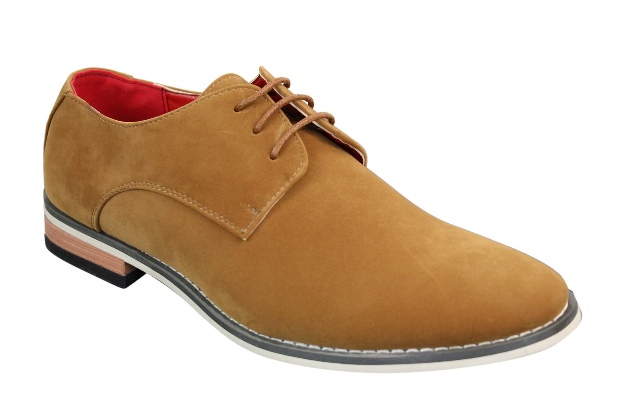Moški semiš elegantni casual oxford čevlji Fiorello 601 z vezalkami, rjavi, črni, modri