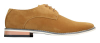 Moški semiš elegantni casual oxford čevlji Fiorello 601 z vezalkami, rjavi, črni, modri