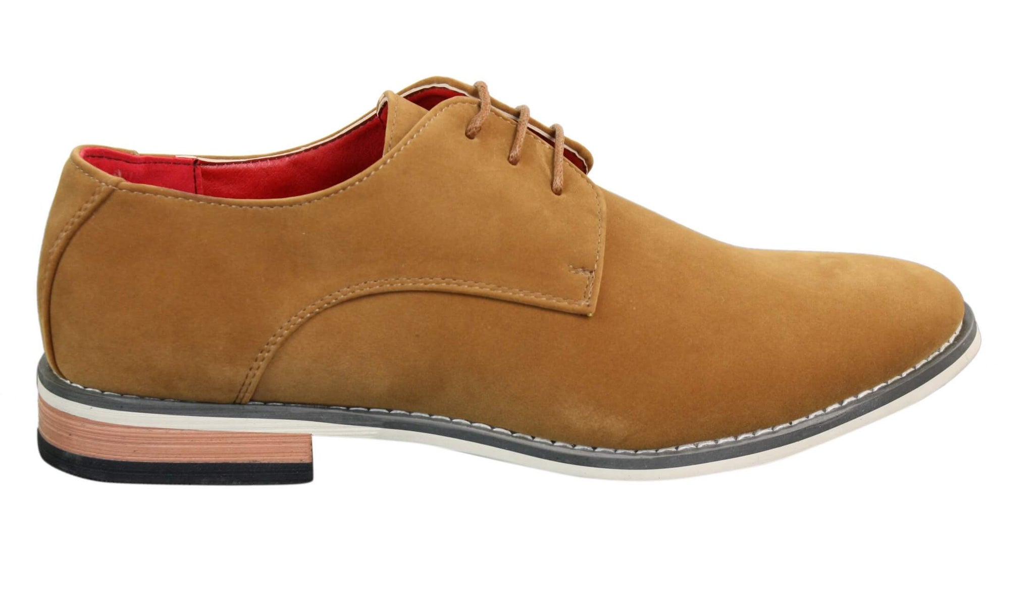Moški semiš elegantni casual oxford čevlji Fiorello 601 z vezalkami, rjavi, črni, modri