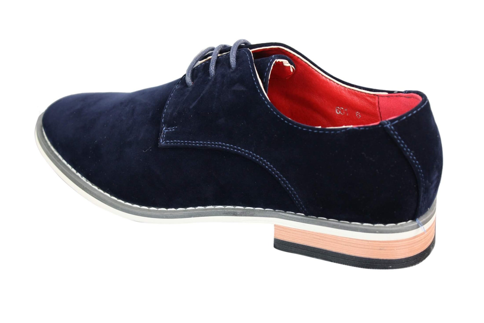 Moški semiš elegantni casual oxford čevlji Fiorello 601 z vezalkami, rjavi, črni, modri