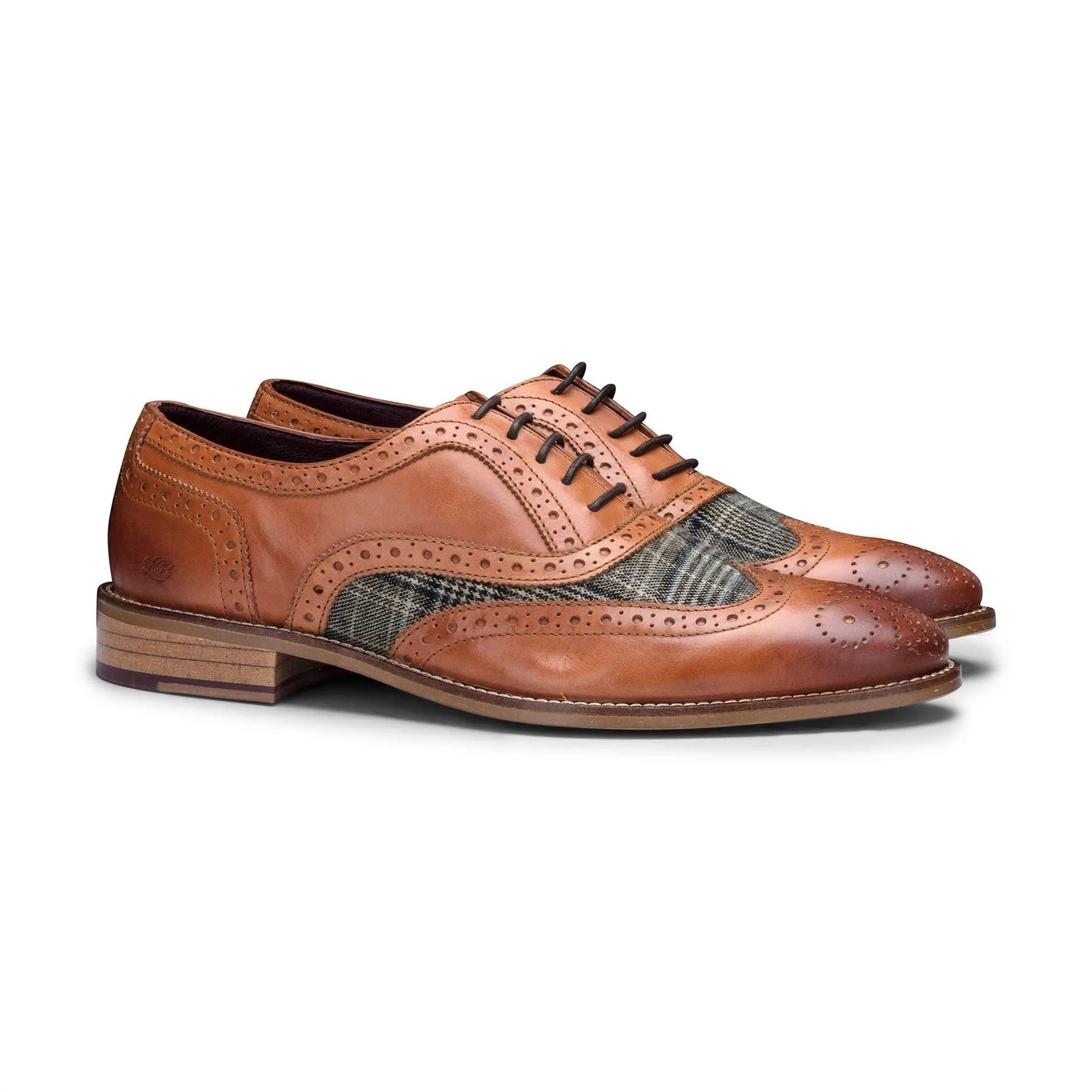 Moški čevlji iz pravega usnja, vintage čevlji, brogue čevlji iz semiša in tvida iz 20. let prejšnjega stoletja z vezalkami, elegantni formalni čevlji