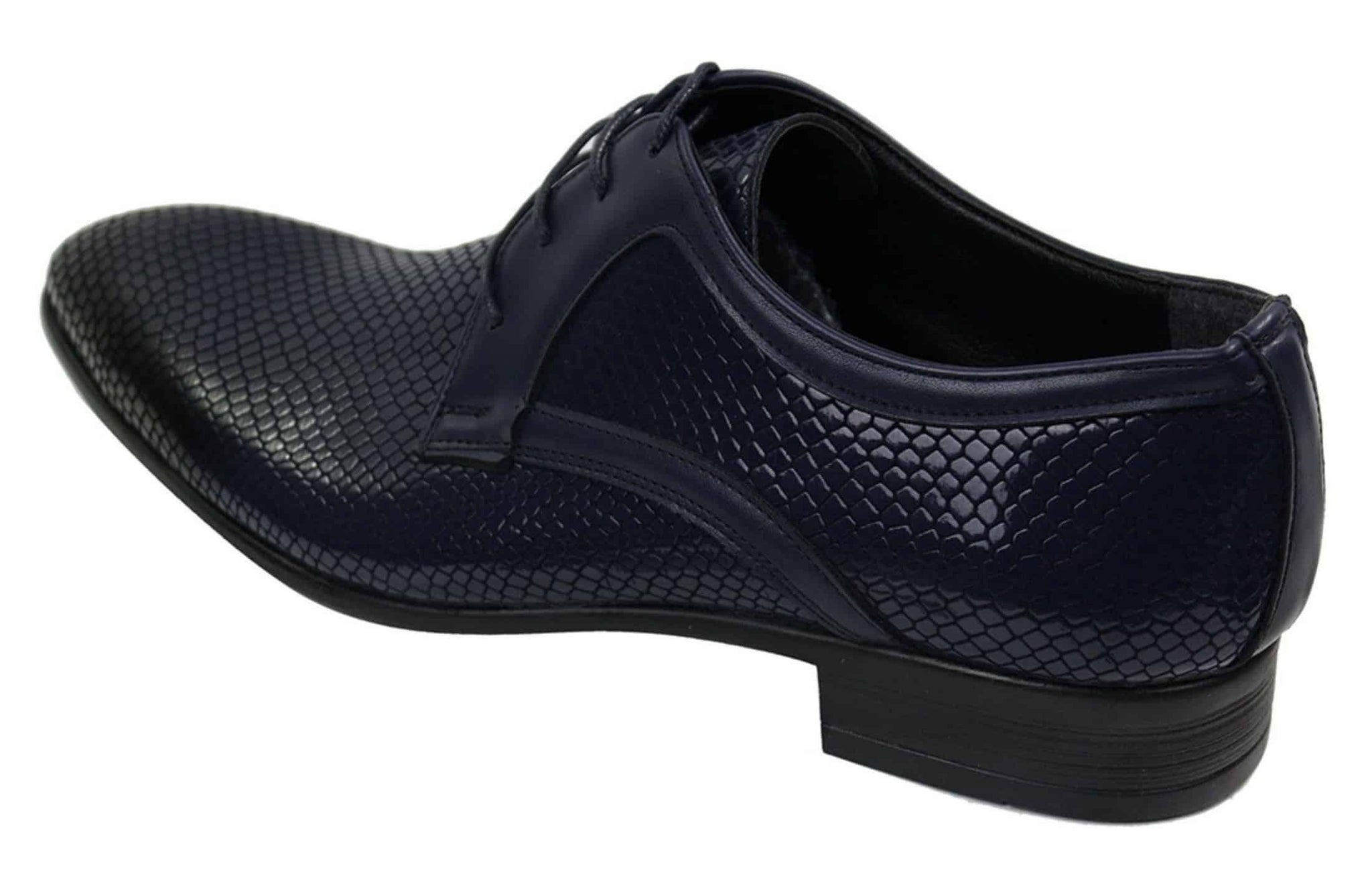 Moški elegantni formalni čevlji z vezalkami v temno rdeči in črni barvi iz krokodiljega kačjega usnja