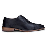 Moški klasični brogues iz pravega usnja, črni čevlji z vezalkami, elegantni formalni usnjeni vintage