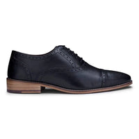 Moški klasični brogues iz pravega usnja, črni čevlji z vezalkami, elegantni formalni usnjeni vintage