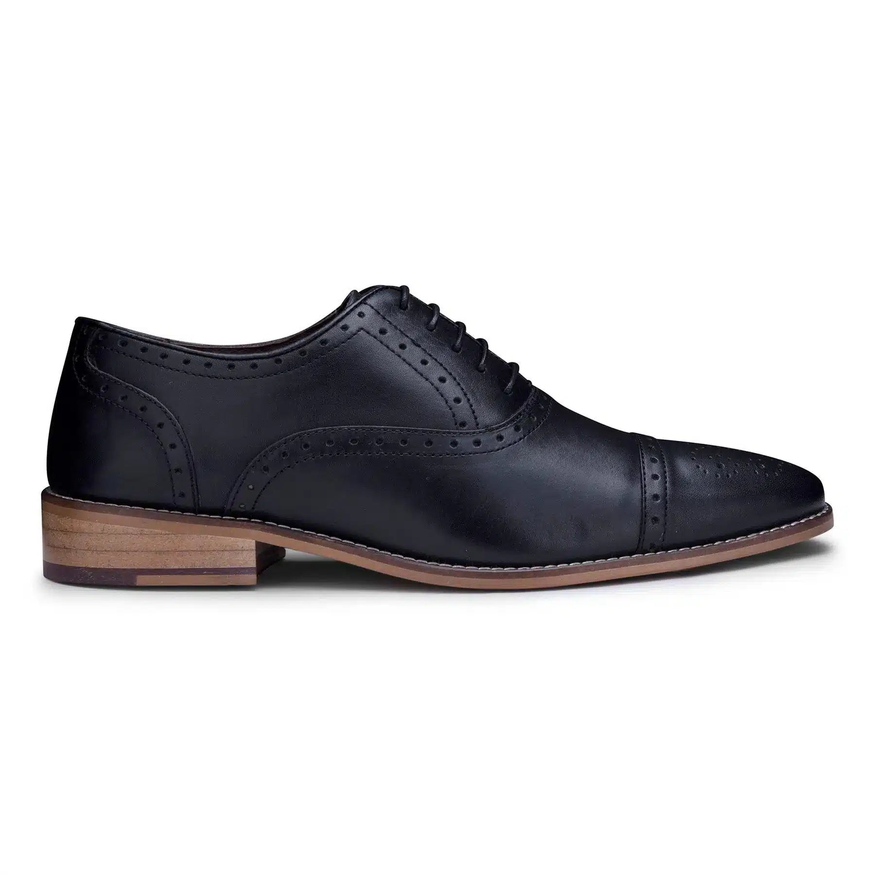Moški klasični brogues iz pravega usnja, črni čevlji z vezalkami, elegantni formalni usnjeni vintage