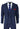 Moška temno modra tridelna obleka, krojen kroj, elegantna, formalna, klasična, poročna, retro, vintage