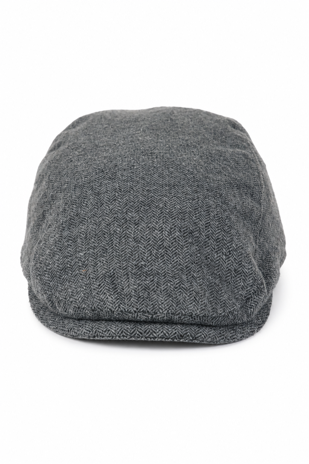 Moška ploska kapa Baker Boy 8 Panel Grandad Tweed Herringbone Grey Vintage