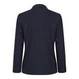 Fantovska mornarsko modra karo obleka iz treh delov, rdeča, Edinson Marc Darcy klasična vintage poroka