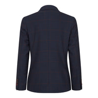 Fantovska mornarsko modra karo obleka iz treh delov, rdeča, Edinson Marc Darcy klasična vintage poroka