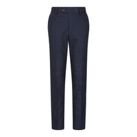 Fantovska mornarsko modra karo obleka iz treh delov, rdeča, Edinson Marc Darcy klasična vintage poroka