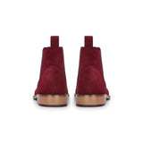 Moški bordo semiš usnjeni gležnjarji Chelsea