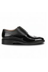 Harry - Moški črni lakirani čevlji brogue