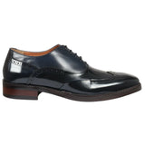 Harry - Moški temno modri lakirani čevlji brogue