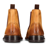 Moški škornji brez rokavov iz pravega usnja, rjavi in rjavi, klasični elegantni in formalni, londonski