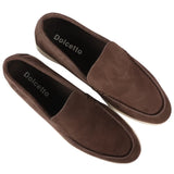 Moški semiš rjavi udobni mokasini brez rokavov