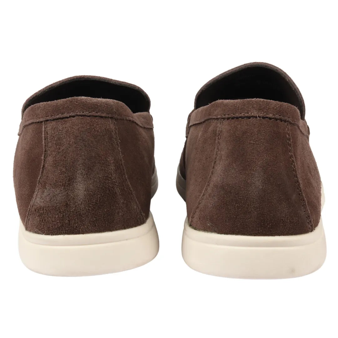 Moški semiš rjavi udobni mokasini brez rokavov