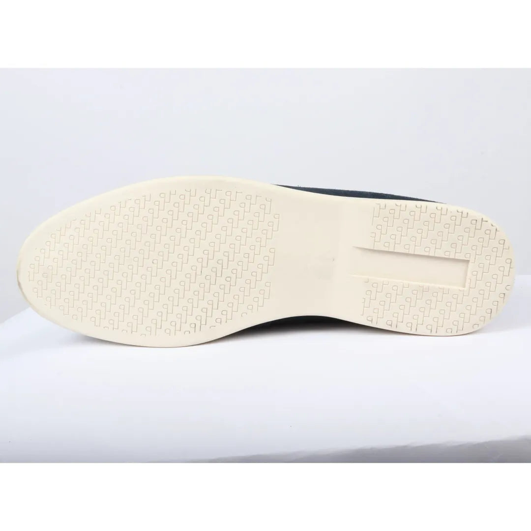 Moški semiš mornarsko modri udobni mokasini brez rokavov