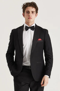 Harry - Črn dvoredni smoking blazer za moške