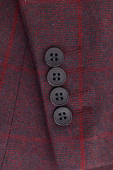 Moška 3-delna obleka iz volnenega tvida s karo vzorcem Gatsbyja iz 20. let 20. stoletja