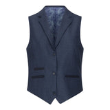 TPW52 - Ženska mornarsko modra 3-delna karo obleka Prince of Wales