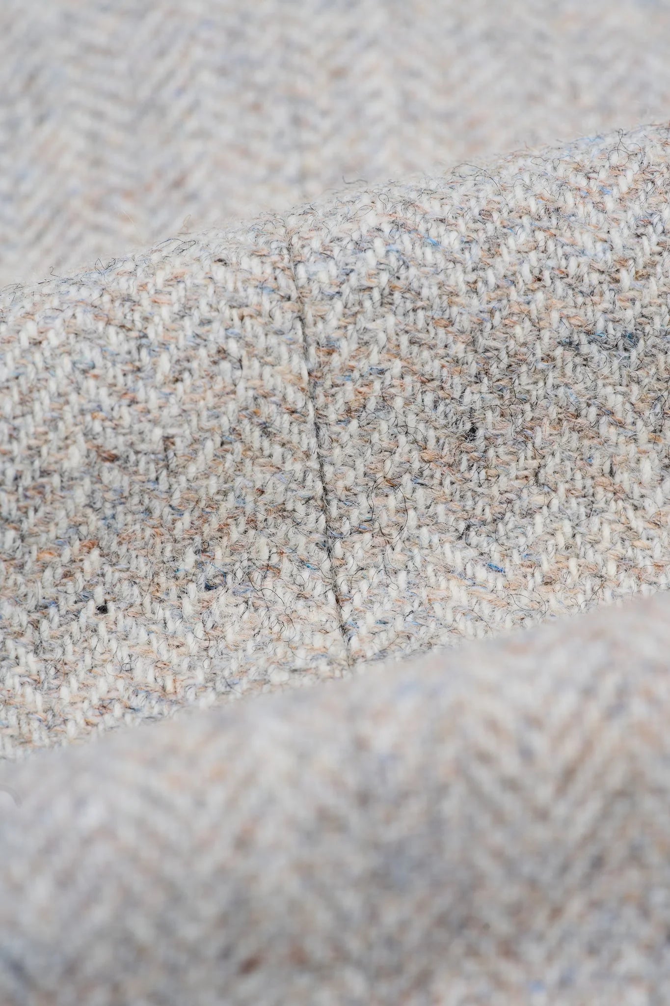 Thomas - Moška siva 3-delna obleka iz mešanice volne in tvida