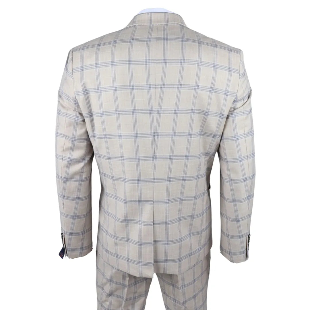 Warwick - Moški bež karirasti blazer
