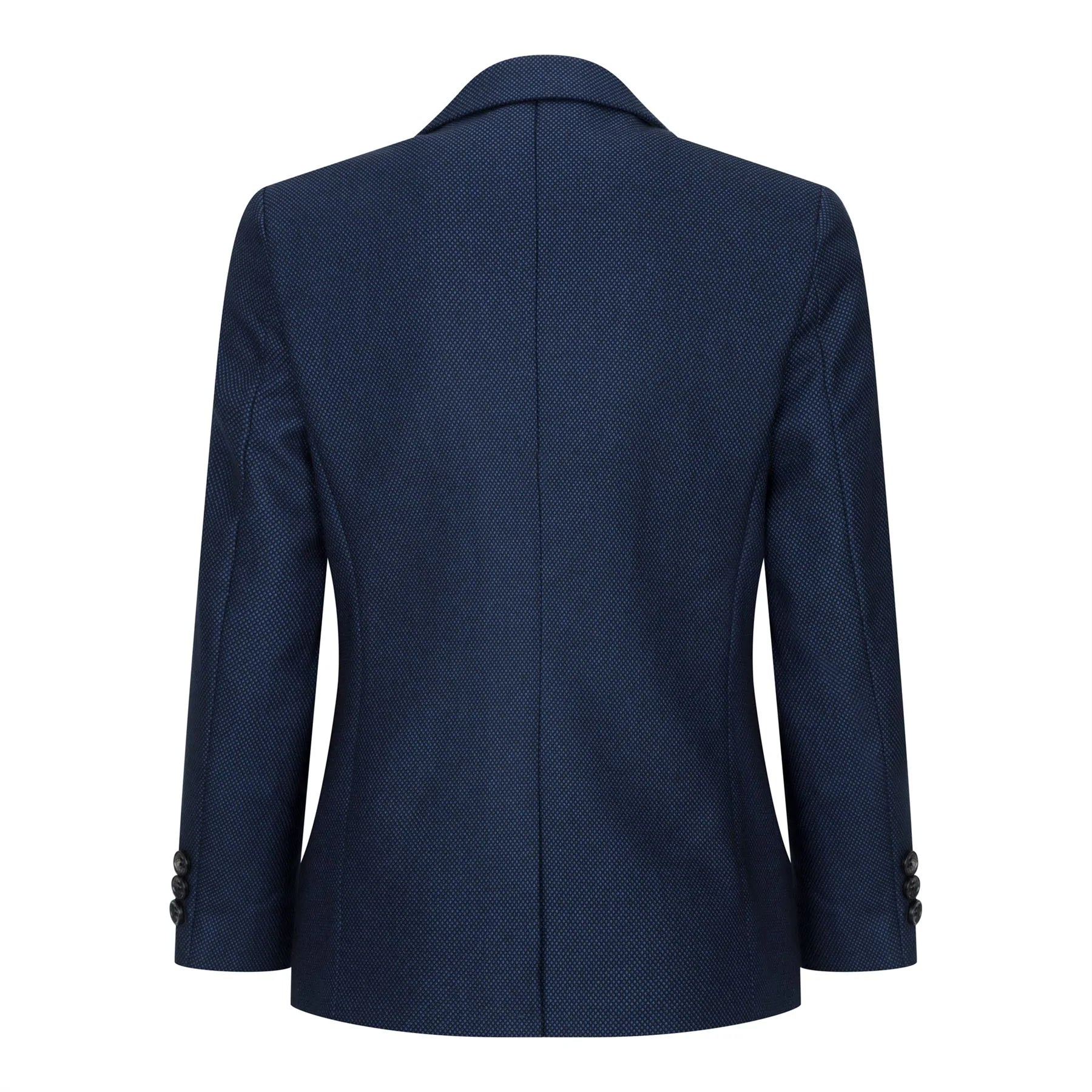 Fantovska temno modra 3-delna tvidasta obleka Birdseye, elegantna, formalna, poročna, klasična, 20. leta 20. stoletja