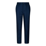 Fantovska temno modra 3-delna tvidasta obleka Birdseye, elegantna, formalna, poročna, klasična, 20. leta 20. stoletja