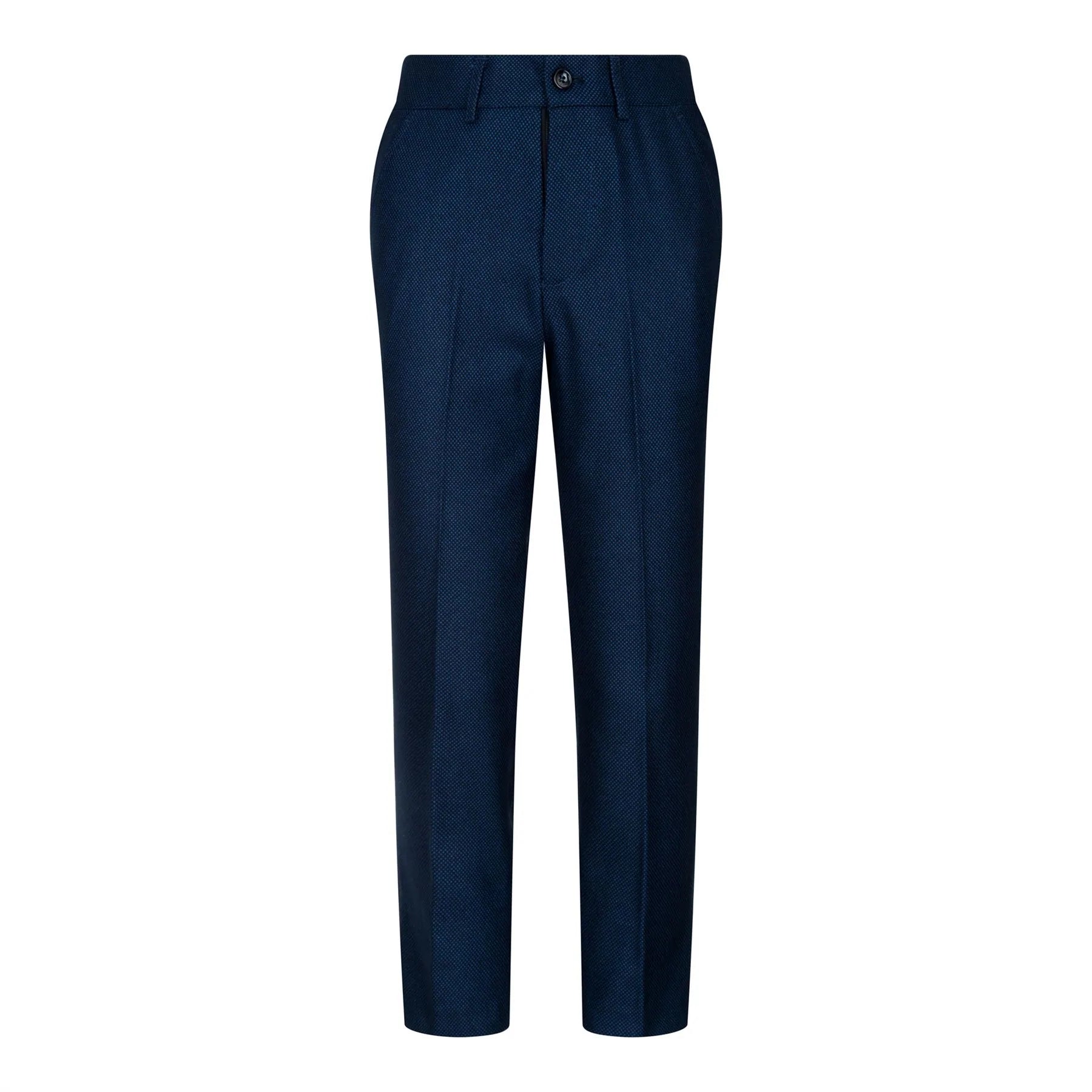 Fantovska temno modra 3-delna tvidasta obleka Birdseye, elegantna, formalna, poročna, klasična, 20. leta 20. stoletja