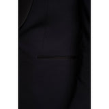 Aspen - Moški enobarvni temno moder smoking blazer
