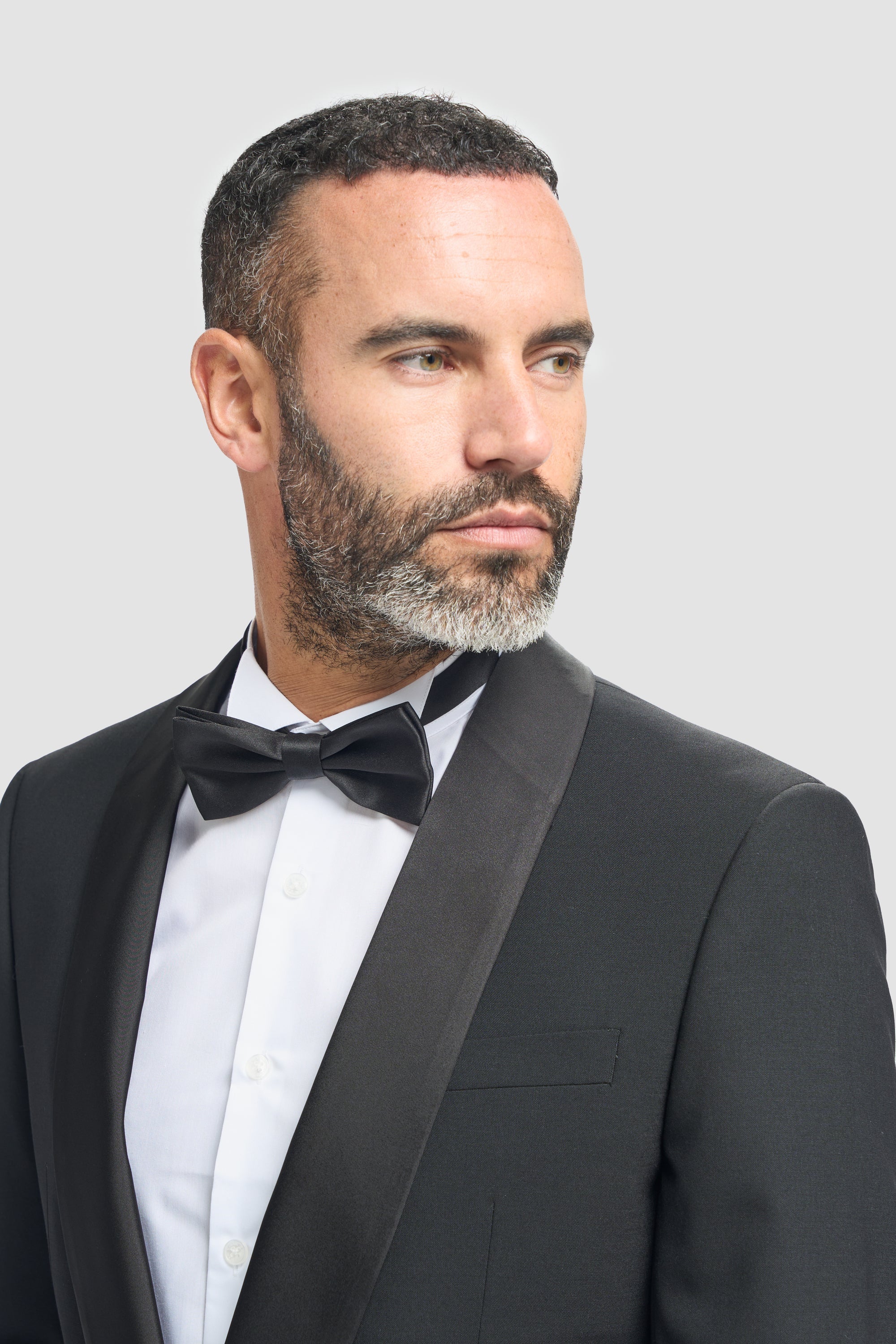 Aspen - Moška črna dvodelna poročna obleka iz smokinga