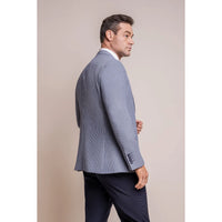 Baresi - Moški moder karo poletni blazer