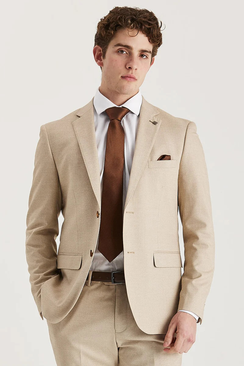 Belmont - Moški bež blazer kroja