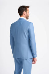 Bond - Moški nebesno moder krojeni blazer