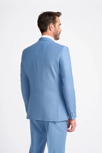 Bond - Moški nebesno moder krojeni blazer