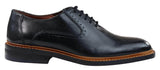 Moški brogue oxford čevlji rjave barve s črnimi vezalkami, usnjeni Goodyear Welted
