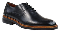 Moški brogue oxford čevlji rjave barve s črnimi vezalkami, usnjeni Goodyear Welted