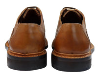 Moški brogue oxford čevlji rjave barve s črnimi vezalkami, usnjeni Goodyear Welted