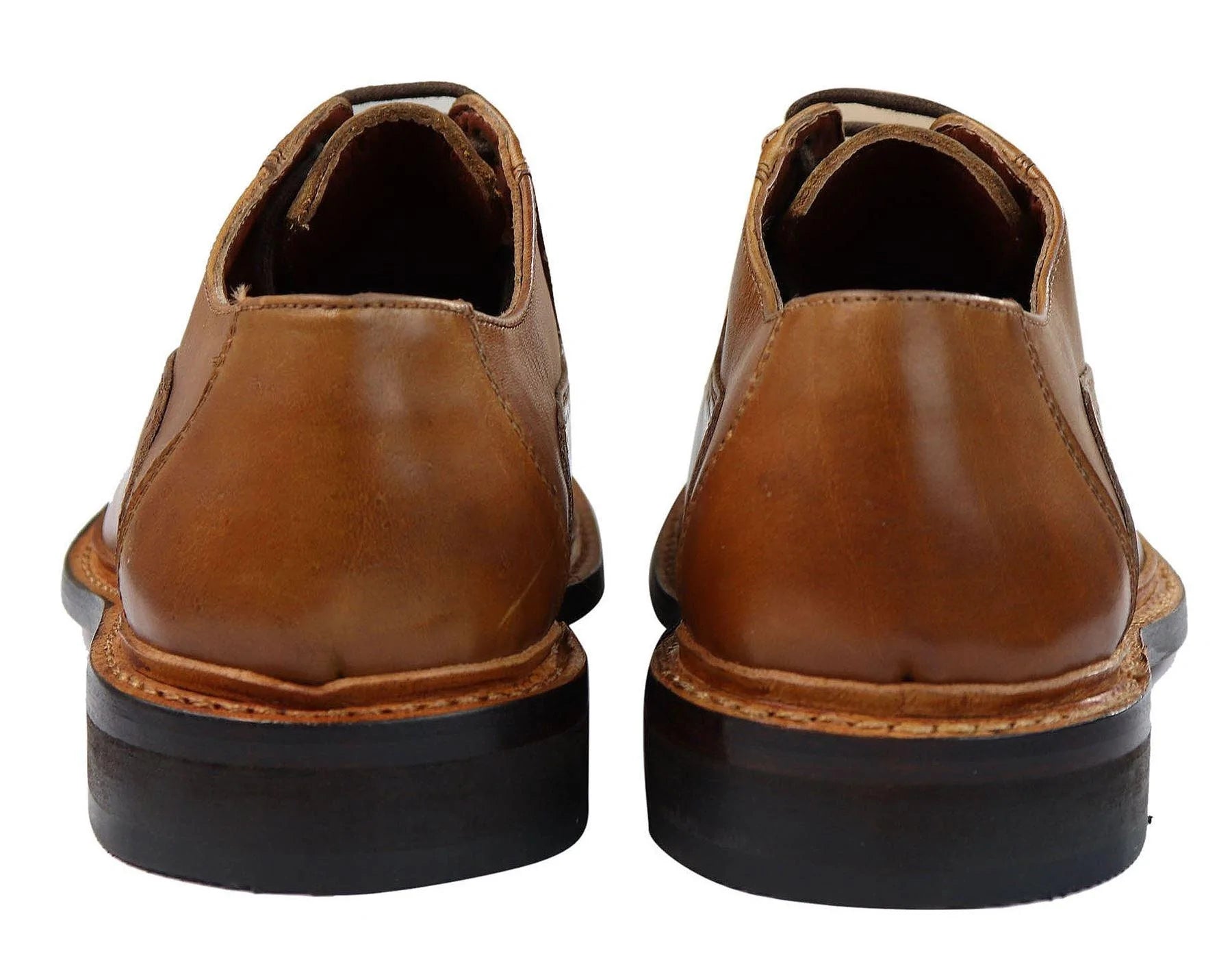 Moški brogue oxford čevlji rjave barve s črnimi vezalkami, usnjeni Goodyear Welted