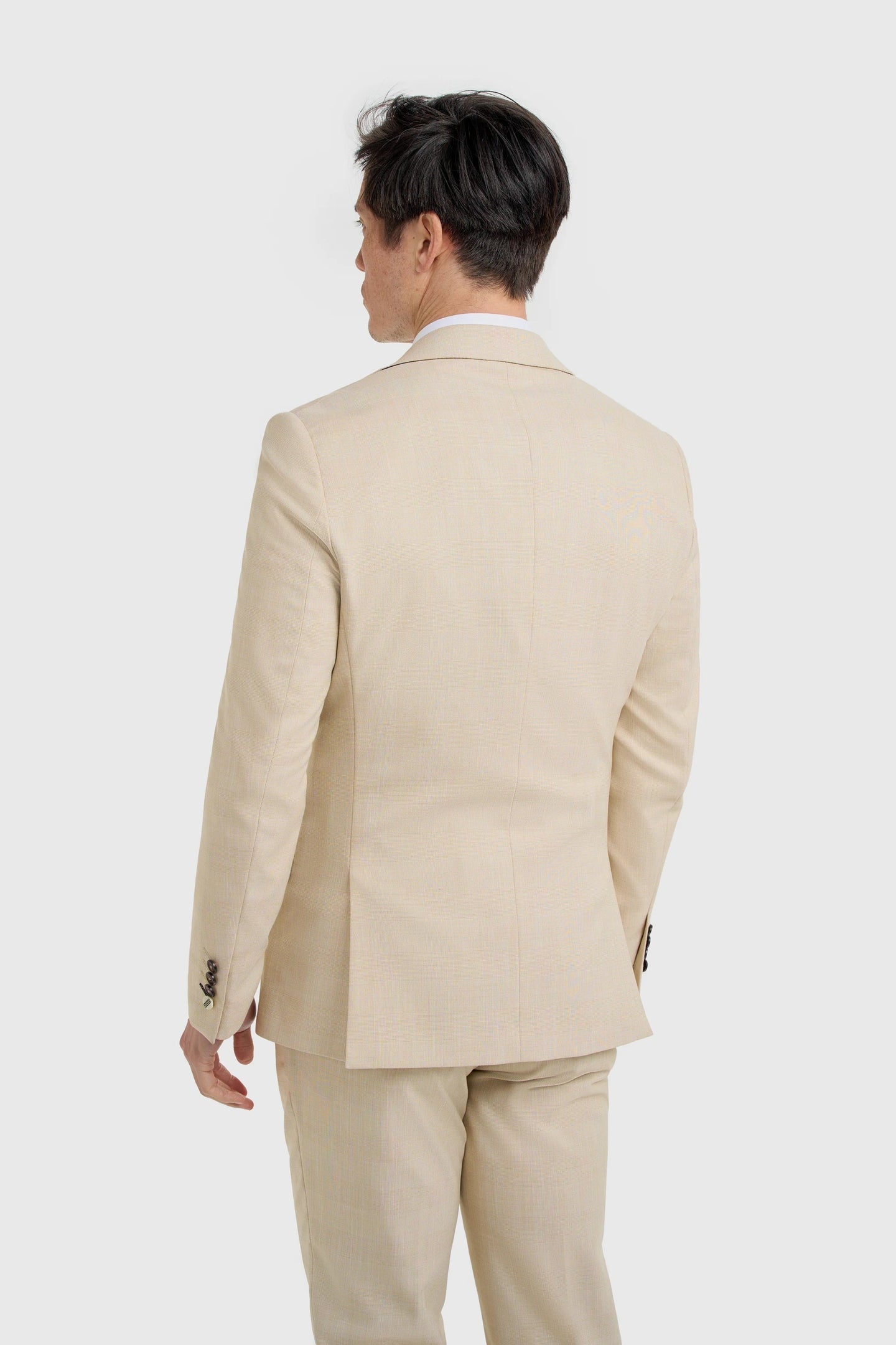 Camden - Moški bež karo blazer